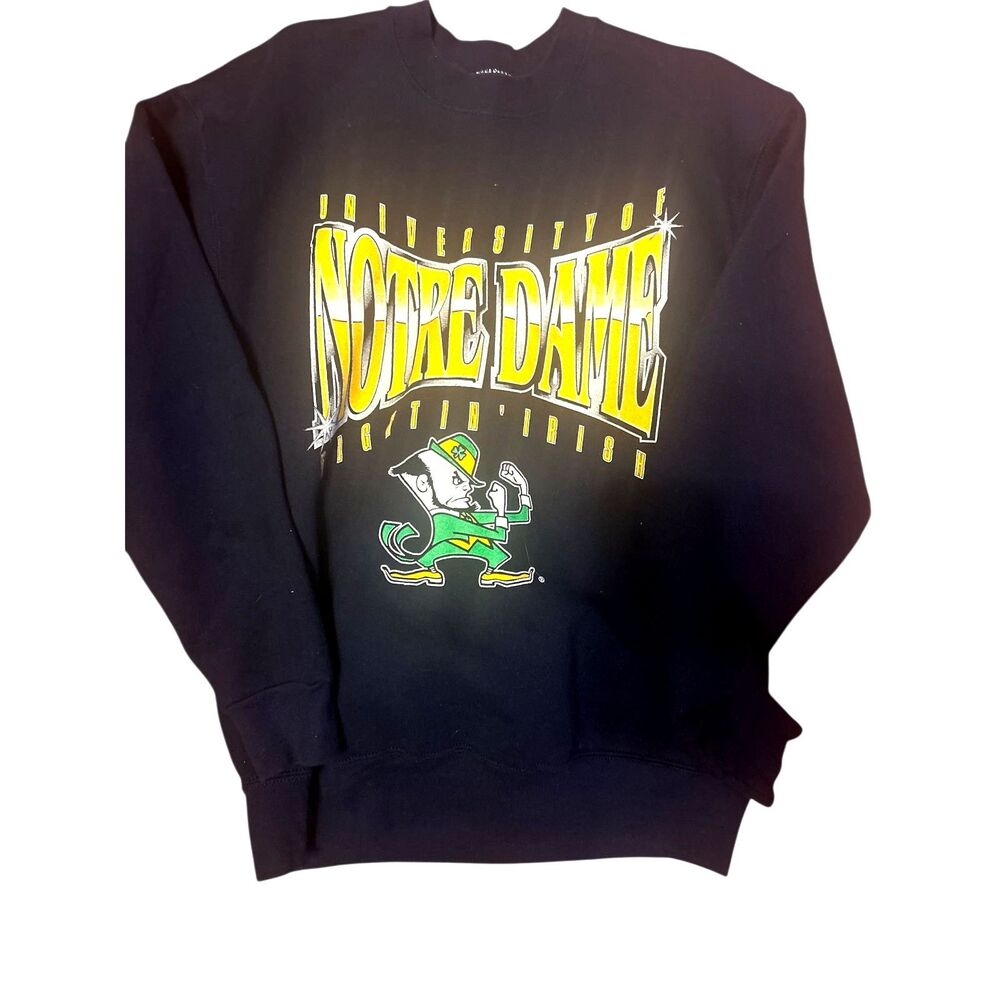 Vintage Notre Dame Irish Mens Salem sportwear Blue sweashirt size Lg